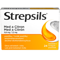 Strepsils Med a Citron, 24, 36 pastilek